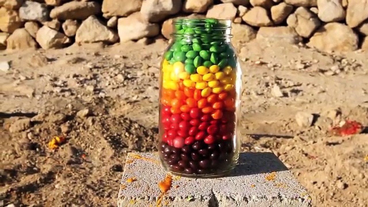 50 Cal Tastes The Rainbow! Phantom Slow Motion