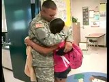 Military Dad Surprises His Daughter At School
