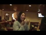 Soldier Surprises His Wife At The Restaurant