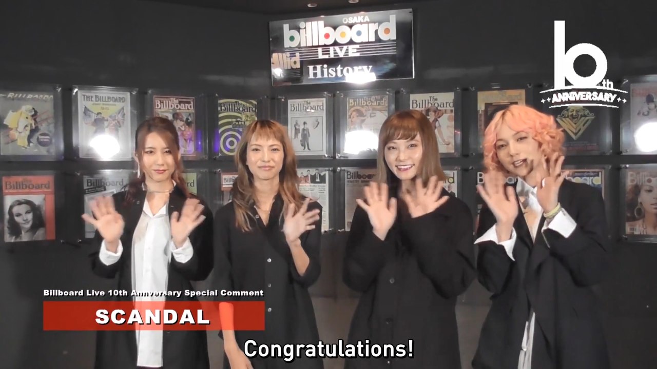 【English Subs】SCANDAL's Comments for Billboard Live's 10th Anniversary