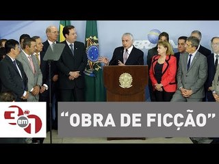 Presidente Michel Temer diz que denúncia da PGR é "obra de ficção"