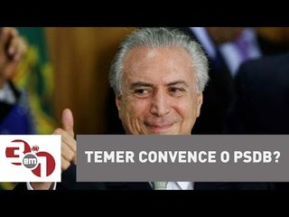Pronunciamento de Temer convence o PSDB de continuar na base aliada?