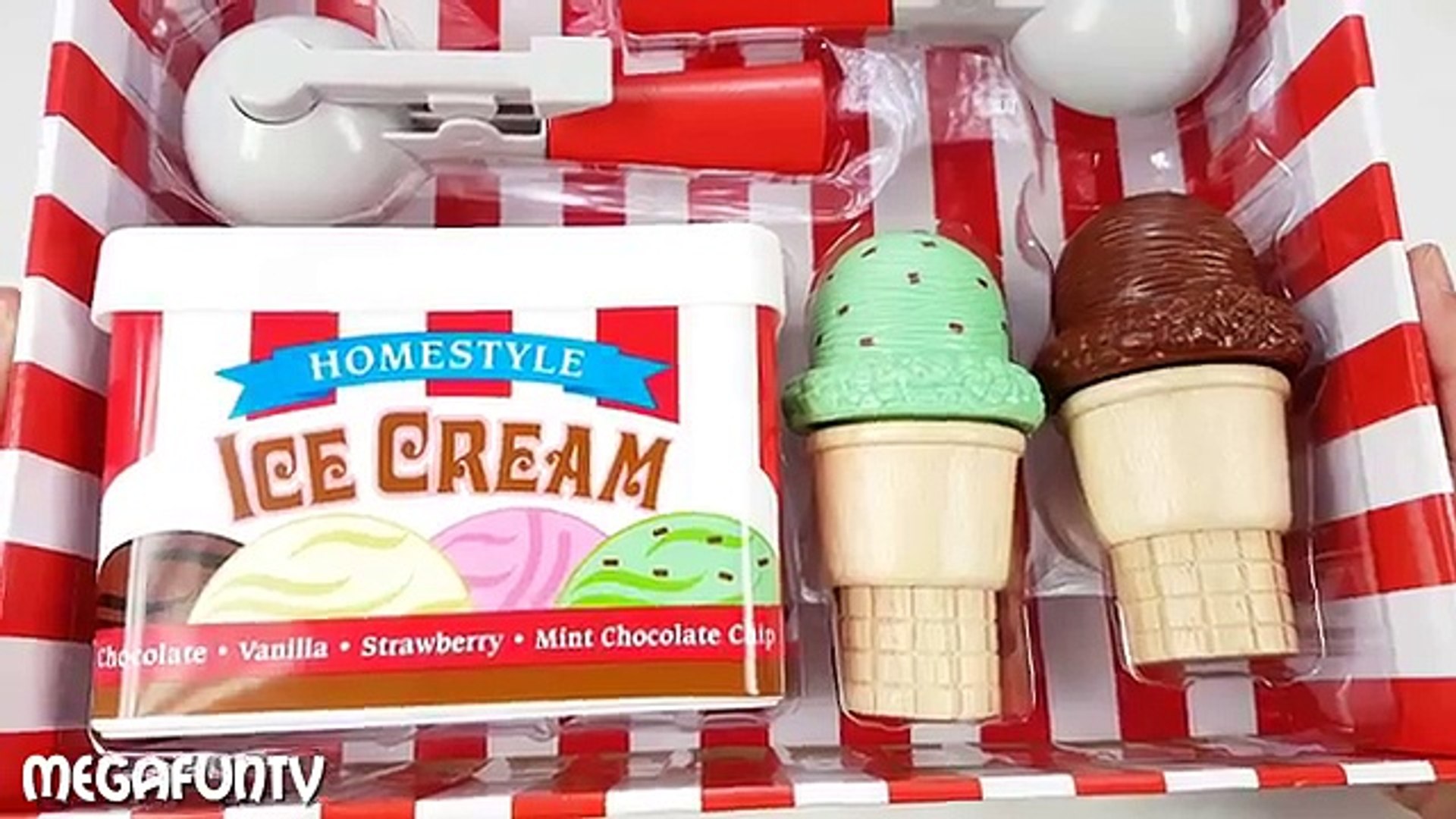 melissa & doug scoop & stack ice cream cone playset