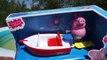 Пеппа свинья игрушка ДЛЯ ФУРШЕТА свинка пеппа с семьей путешествует на лодке развивающее видео детей