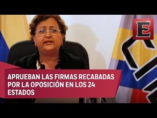 Validan primera etapa del referendo revocatorio en Venezuela