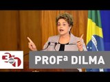 Dilma Rousseff dá aula em curso de pós-graduação sobre a Esquerda