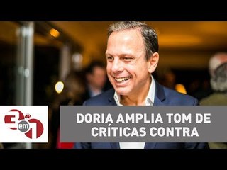 João Doria amplia tom de críticas contra o ex-presidente Lula