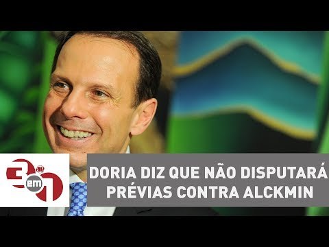 João Doria diz que não disputará prévias do PSDB com Geraldo Alckmin