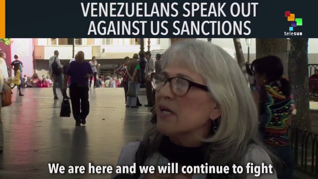 Venezuelans Speak Out Against U.S. Sanctions