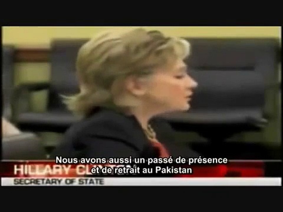Hillary Clinon nous avons financé les organistions terrorist