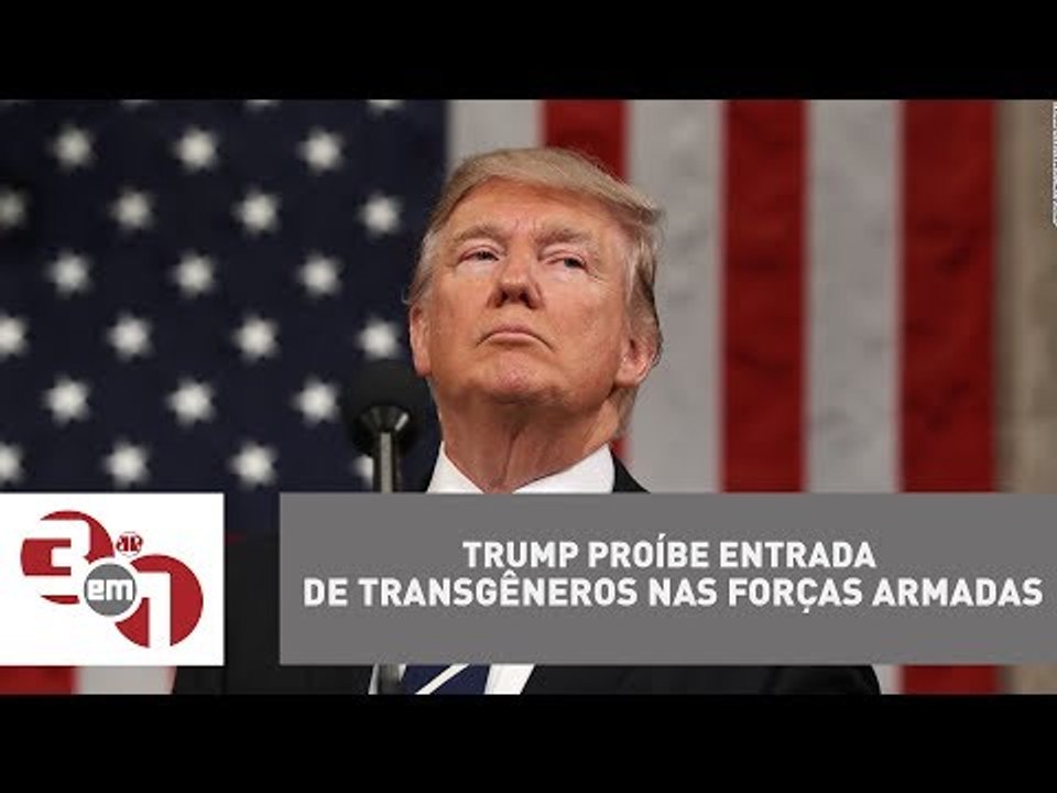 Trump proíbe a entrada de transgêneros nas Forças Armadas dos EUA