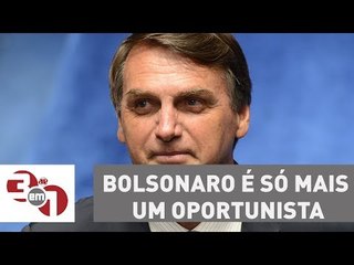 Bolsonaro é só mais um oportunista, afirma Carlos Andreazza
