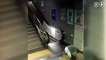 El suelo se traga una mujer china en las escaleras mecánicas del metro