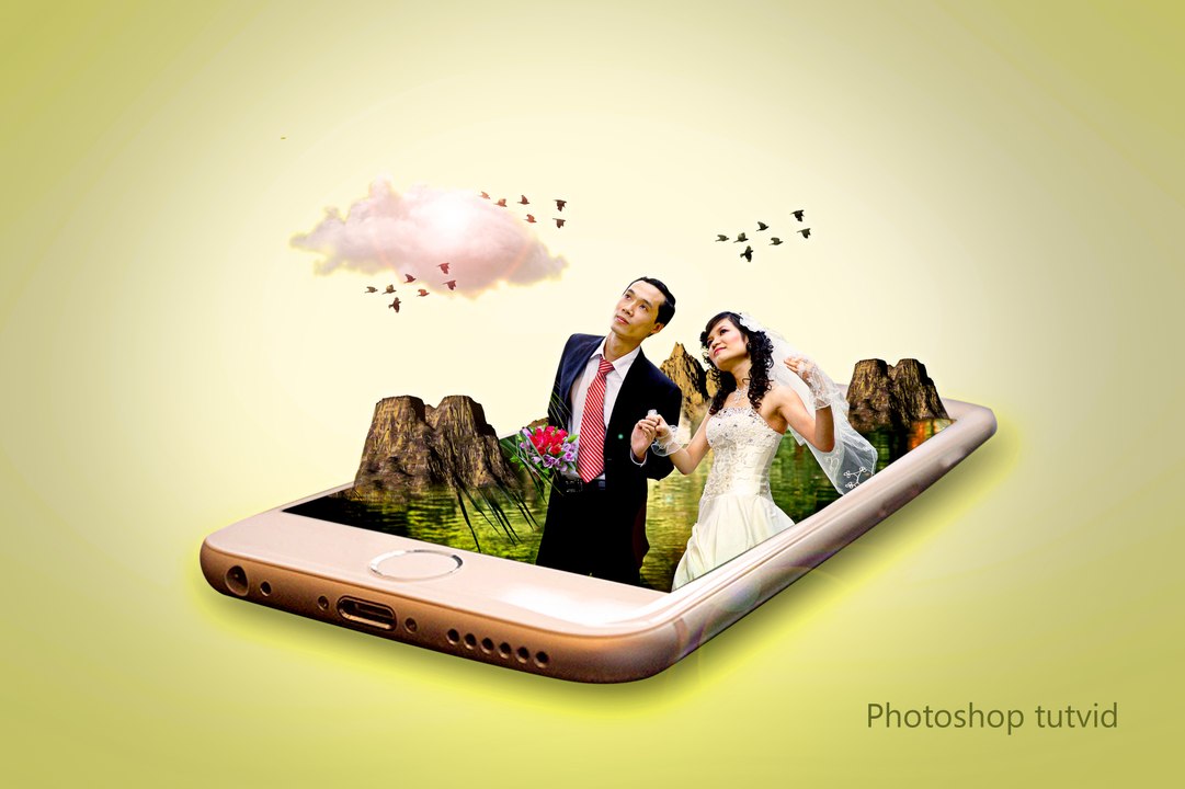 Creating #3D photoshop Manipulation Photo #Photoshoptutvid