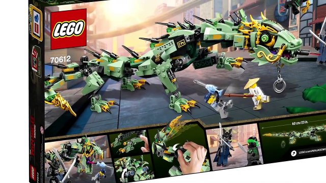 LEGO Ninjago Movie 2017 sets Fire Mech (70615), Green Ninja Mech Dragon (70612) official p