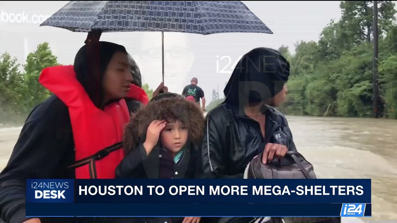 i24NEWS DESK | Houston to open more mega-shelters | Tuesday, August 29th 2017