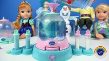 FROZEN ELSA ANNA GLOWING LIGHT GLITTER GLOBES Gel Paint Plastic Figurines Disney Toys