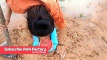 Creative Girl Make Fish Trap Using PVC Pipe And Bottle Deep Hole Trap To Catch A Lot Of Fish