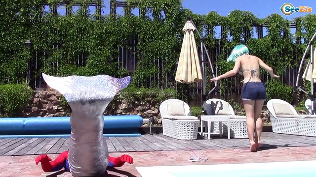 Spiderman, Frozen Elsa & CRYING BABIES! w/ Supergirl Joker Pink Spidergirl Hulk Episode 22