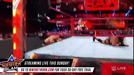 Jason Jordan & The Hardy Boyz vs. The Miz & The Miztourage  Raw, Aug. 14, 2017