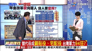 募兵越募越沒人 年金改革雪上加霜?／EP08 了解與互信 兩岸一定旺20170330