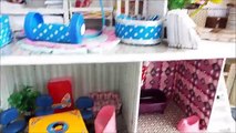 Домик для кукол с мебелью играем куклами распаковка игрушки doll House with furniture