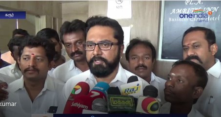 அதிமுக அணிகள் இணைந்தது மகிழ்ச்சி அளிக்கிறது-சரத்குமார் பேட்டி-வீடியோ