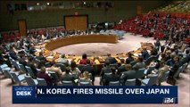 i24NEWS DESK | N. Korea fires missile over Japan | Wednesday, August 30th 2017
