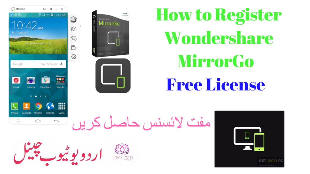 How to register wondershare mirror go for free Lifetime Free Activation of Wondershare