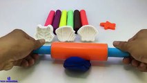 Play dough Modelling Clay With Sea Theme, Animal Molds Fun Learn Colours and Creative For
