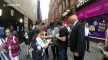 Tito Jackson arrives at the Stratton film premiere