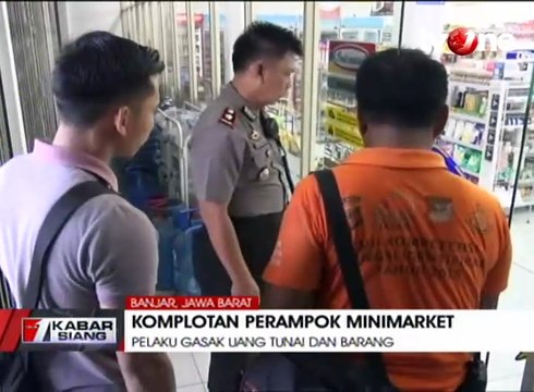 Komplotan Perampok Minimarket Gasak Uang Jutaan Rupiah