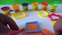 Play Doh aprender las figuras y formas geométricas para niños Huevo kinder sorpresa en esp