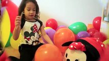 Ballon défi laissez tomber gelé géant énorme jouets vidéo Surprise pop ✪ surprise disneycar