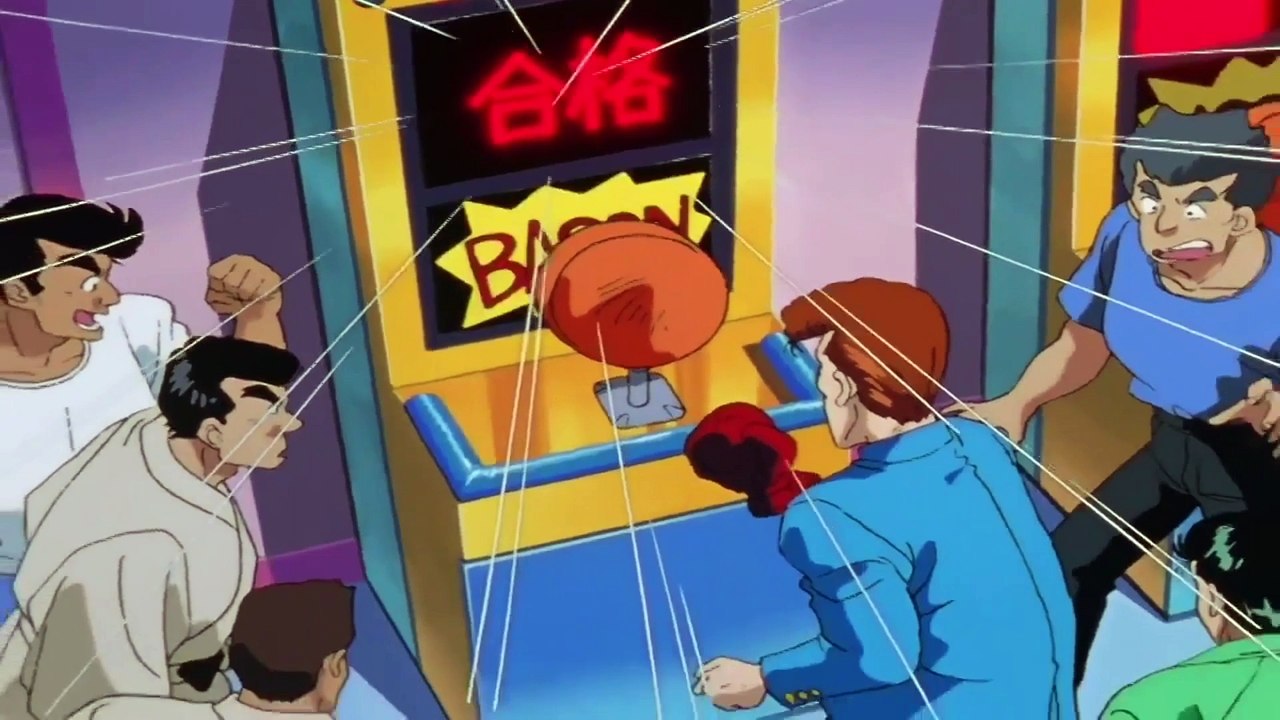 yu yu hakusho funny scene yusuke shows up kuwabara eng sub HD