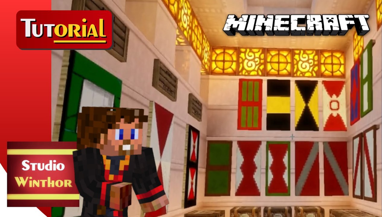 Minecraft Tutorial 'Kleines großartig' || Fensterläden mit Bannern erstellen - 6 Vorlagen für dich im Video