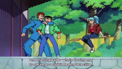 yu yu hakusho kuwabara meets botan for the first time!