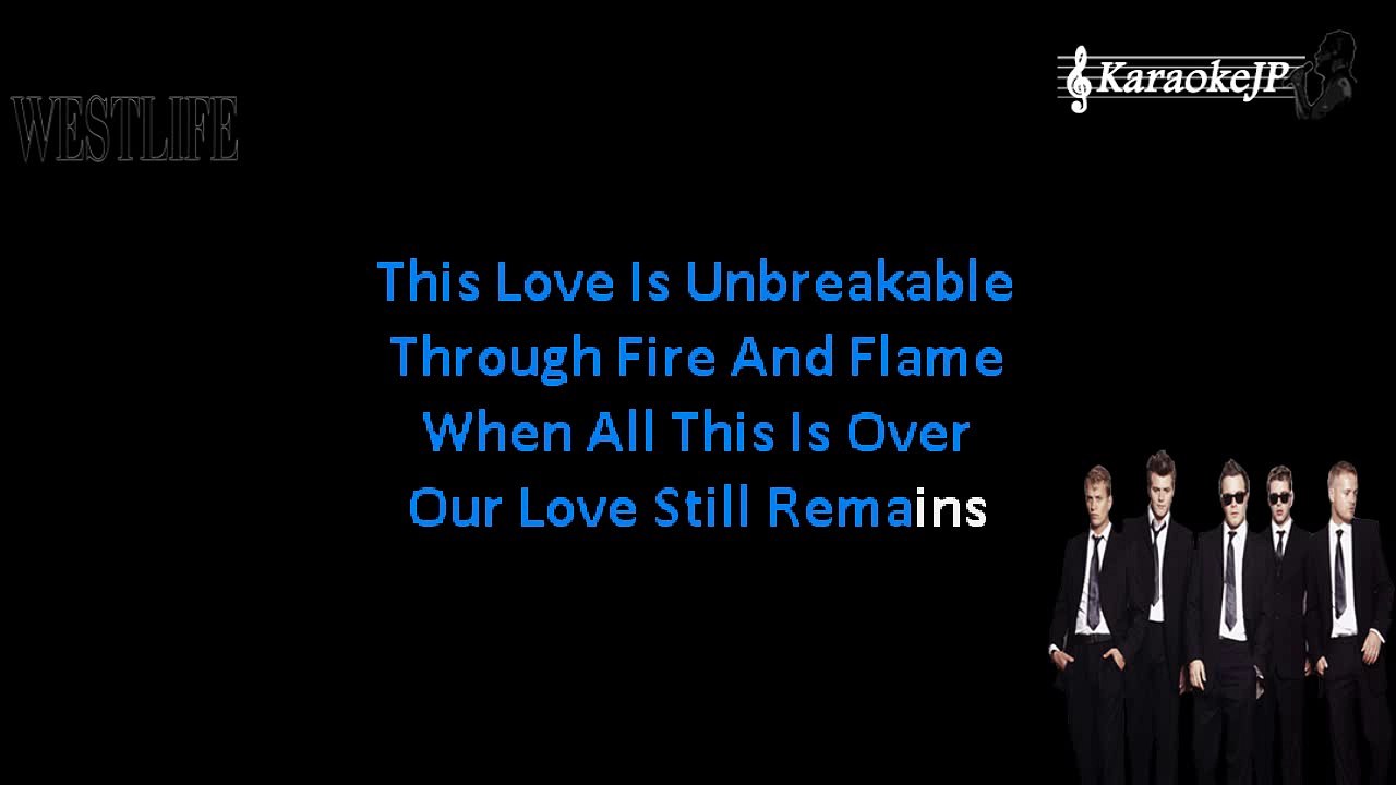 Westlife - Unbreakable (Karaoke)