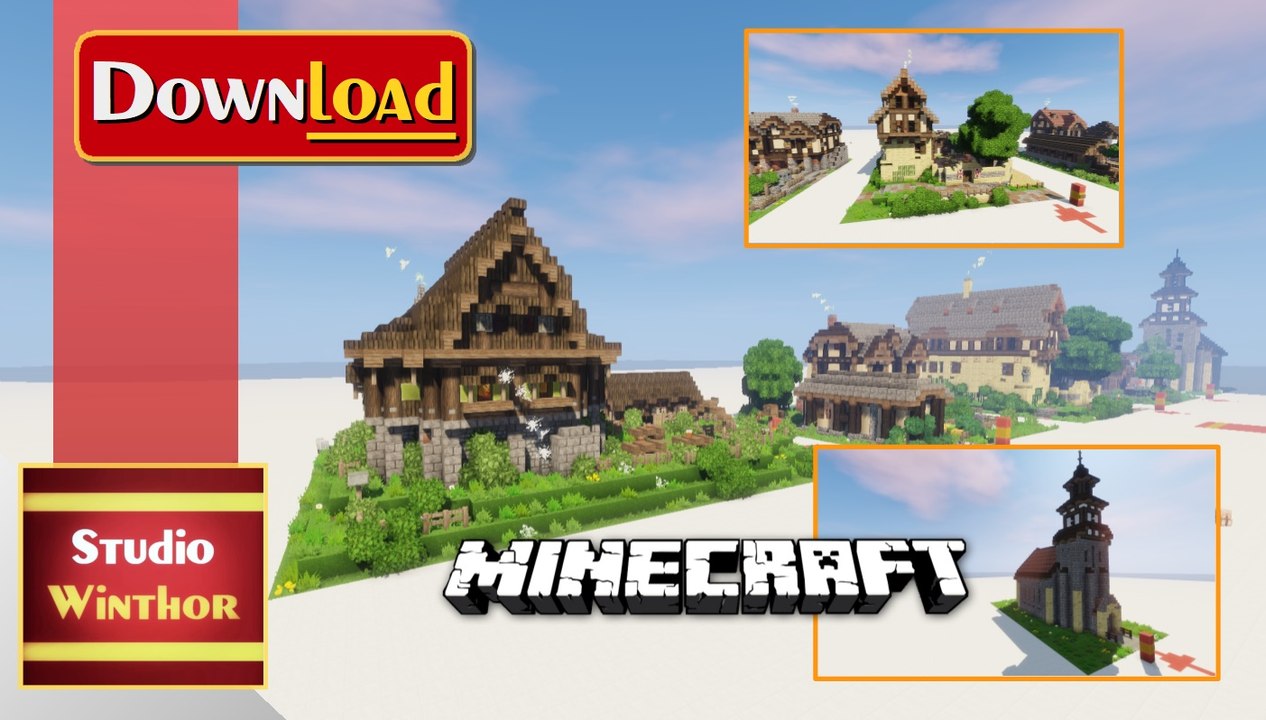 Die mittelalterliche Gebäude-Kollektion || Medieval Building Pack || Download Minecraft Mittelalter