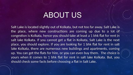 Flat For Rent And Sale in Salt Lake At Prime Locations-Aug-17