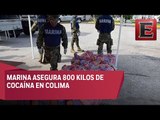Aseguran más de 800 kilos de cocaína en Colima