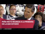 Peña Nieto encabeza inicio del ciclo escolar en Toluca