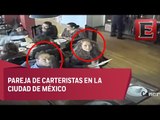 Así operan carteristas en la Ciudad de México