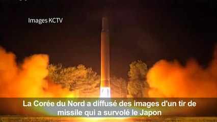 Corée du Nord: images du tir de missile du 29 août