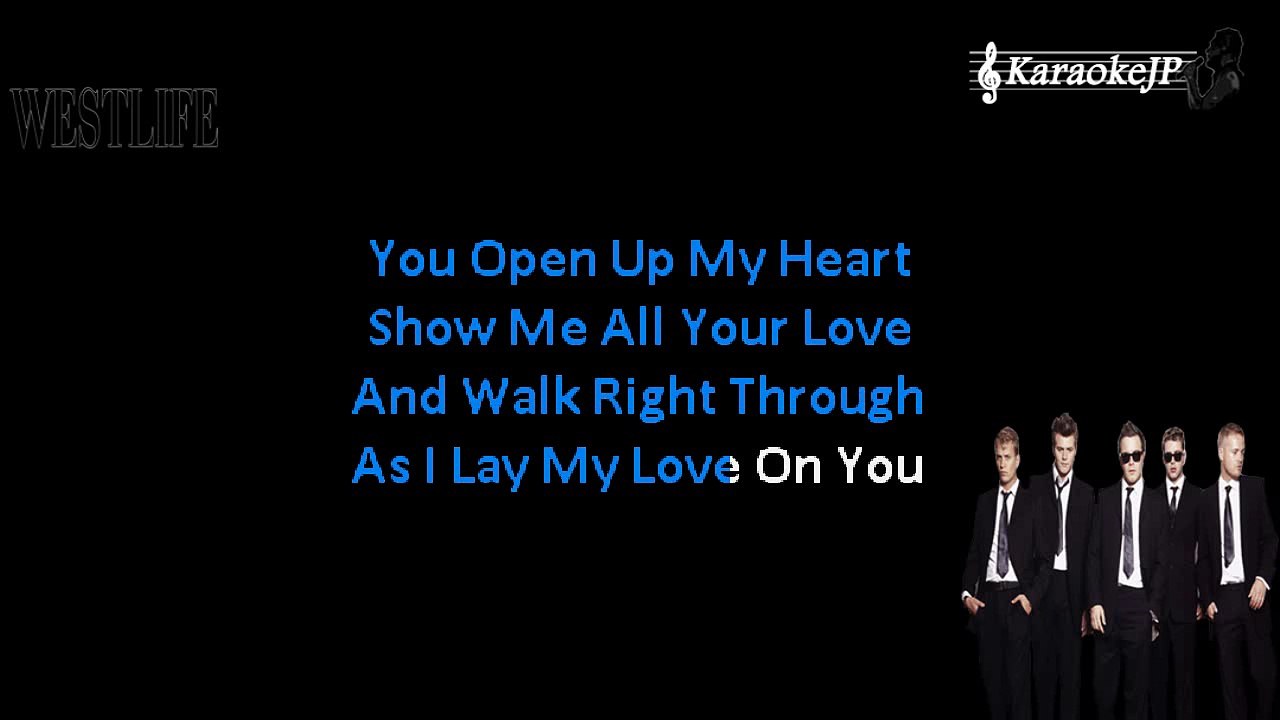 Westlife - I Lay My Love On You (Karaoke)