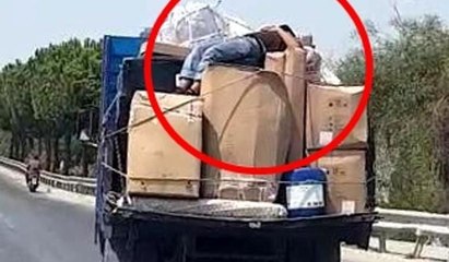 Kargo aracında ölümüne uyku