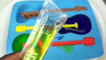 DIY How To Make Guitar Frozen Ice Block Popsicles with Zooper Dooper - Play-Doh How to Mak