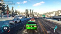 Para y carrera de invierno en Mustang niños juegos sobre los coches de carreras coches historietas 3d ONLAY