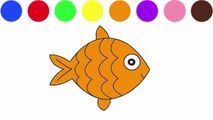 Et arabe les couleurs Anglais dans couleurs denseignement pour les enfants en arabe et en anglais poissons à colorier pour les enfants