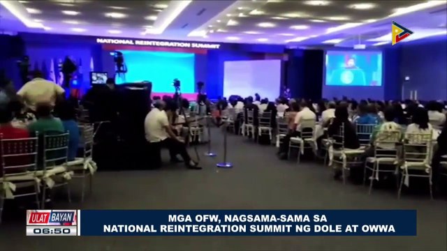 Mga OFW, nagsama-sama sa National Reintegration Summit ng DOLE at OWWA